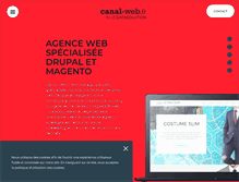 Tablet Screenshot of canal-web.fr